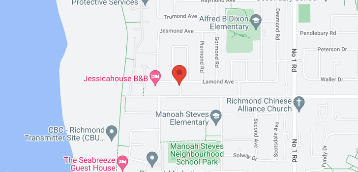 map of 3391 SPRINGFORD AVENUE
